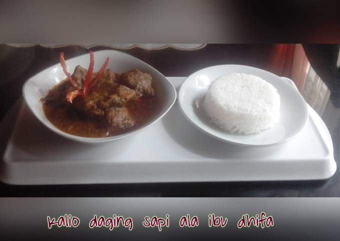 Resep: Kalio daging sapi Rumahan