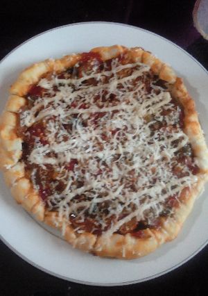 Foto resep meat pizza teflon ala ibu dhifa