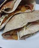 Quesadillas de verduras y jamón serrano