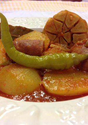 Una foto de Patatas a la riojana