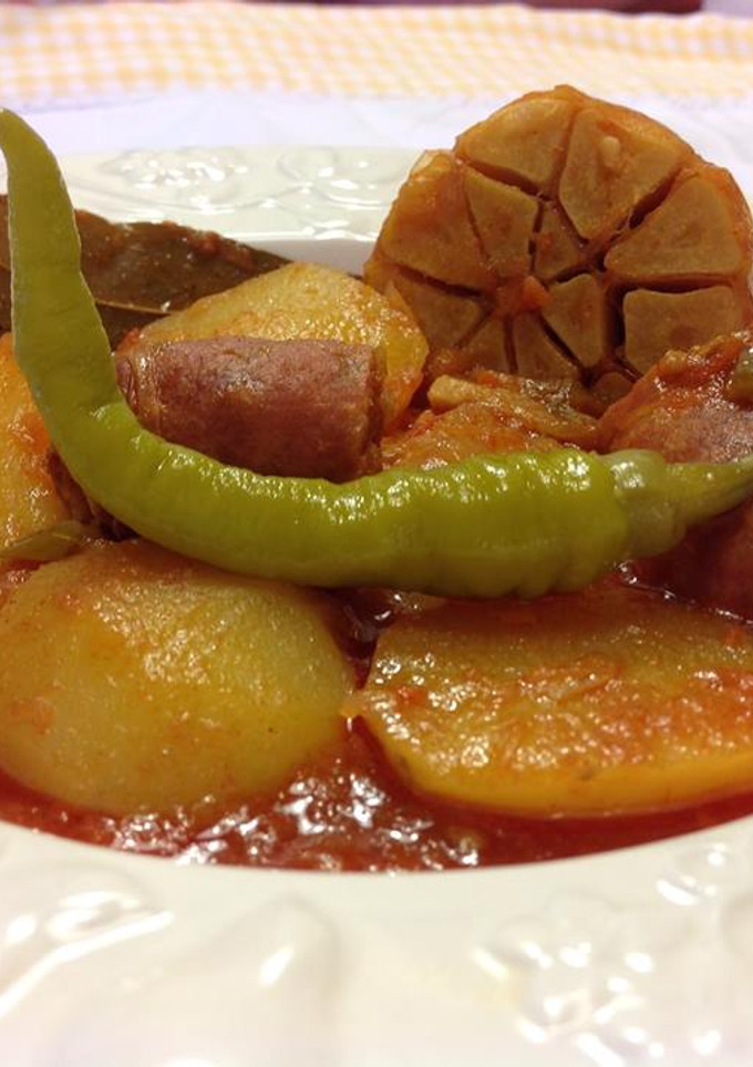 Una foto de Patatas a la riojana