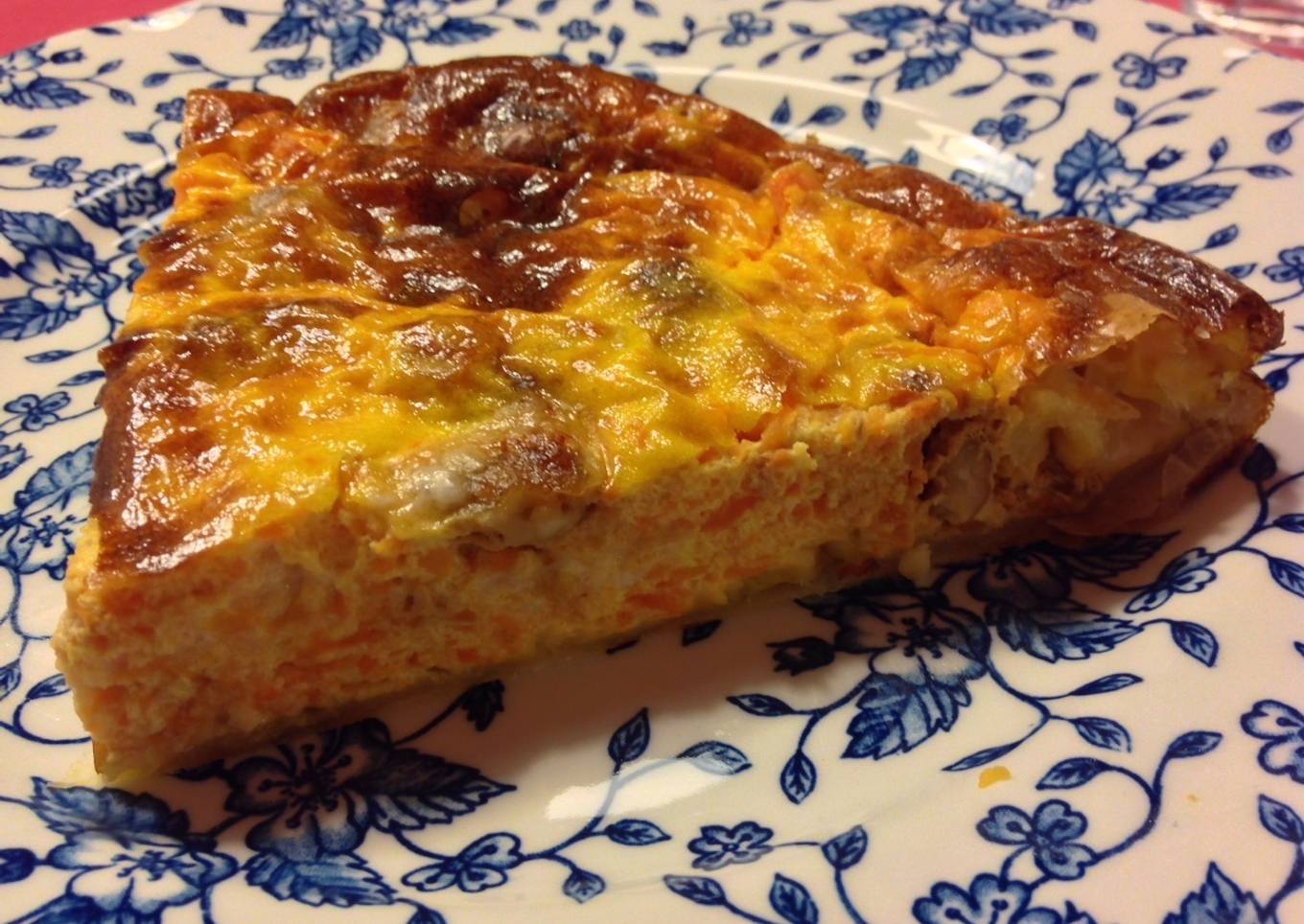 Quiche de calabaza, gorgonzola y nueces