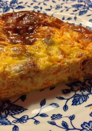 Una foto de Quiche de calabaza, gorgonzola y nueces