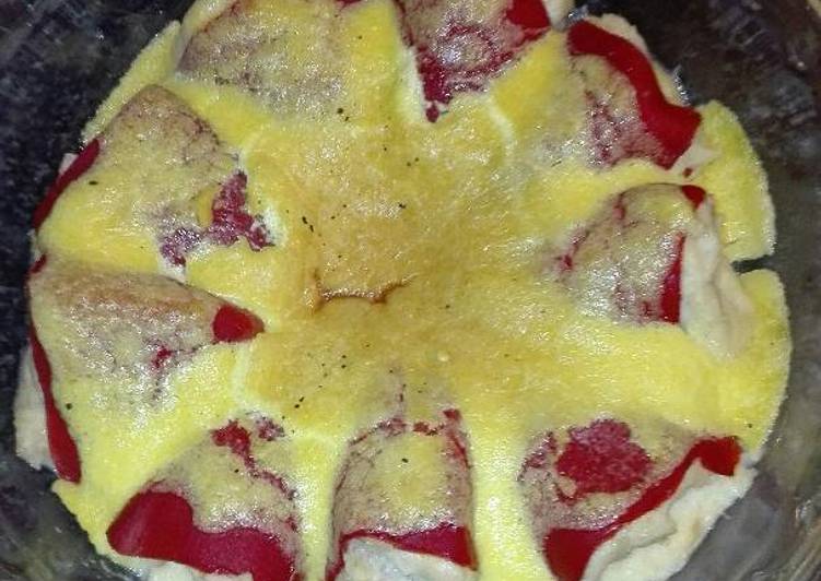 Pimiento del piquillo relleno de bacalao a la muselina