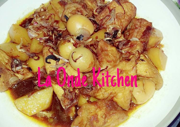 Semur Tahu kentang telur puyuh