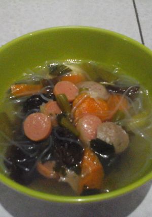 Foto resep Sup tofu jamur bersarang