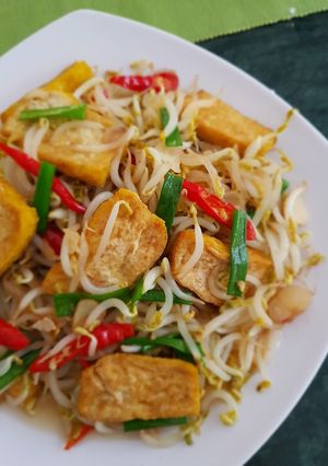 Foto resep Tumis toge campur tahu