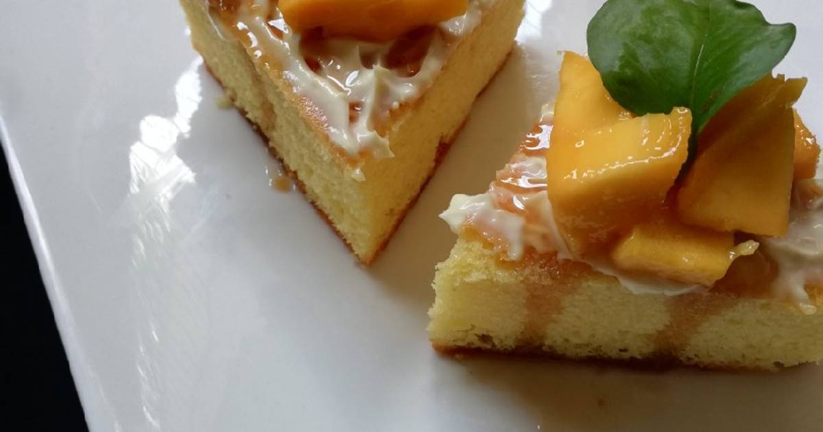 Glazed Mango Mousse Cake | CraftyBaking | Formerly Baking911