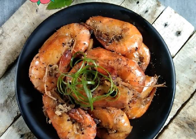 Cara Membuat Resep Udang lada hitam