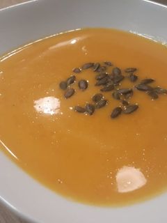 Sütőtök krémleves recept fotója