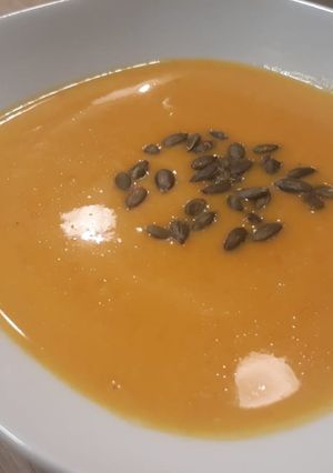 Sütőtök krémleves recept fotója