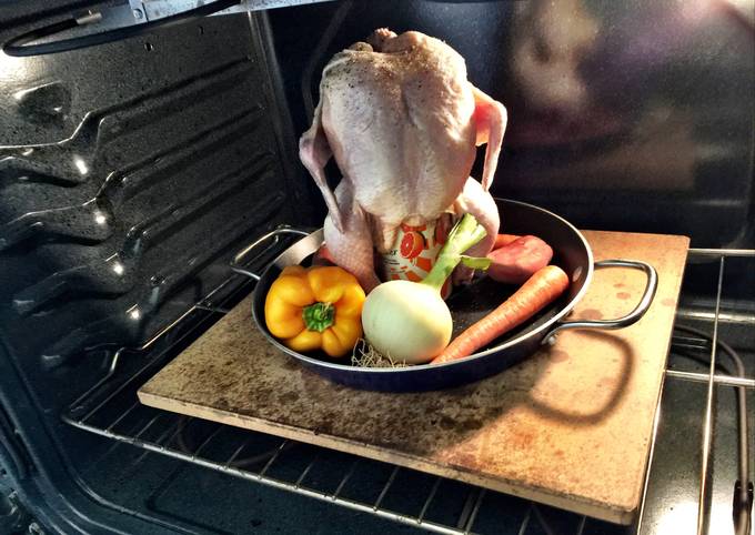 Beer Can Chicken in an oven! recipe main photo