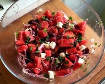 Ultimate, Prepare Watermelon and Feta salad Delicious Steady