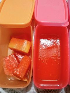 Foto resep Mpasi 6m Puree Pepaya