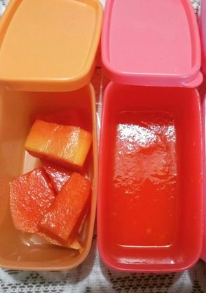 Foto resep Mpasi 6m Puree Pepaya