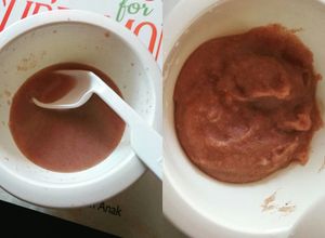 Foto resep Mpasi 6m puree beras merah+asip