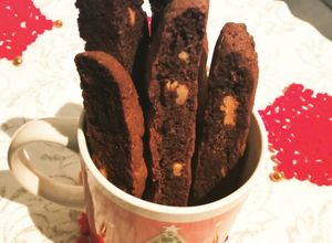Una foto de Biscotti de chocolate doble