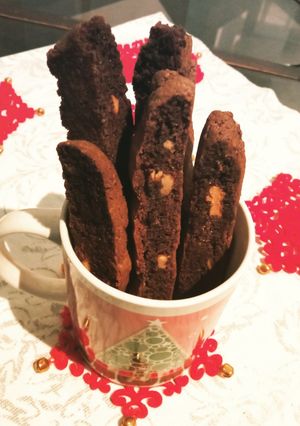 Una foto de Biscotti de chocolate doble