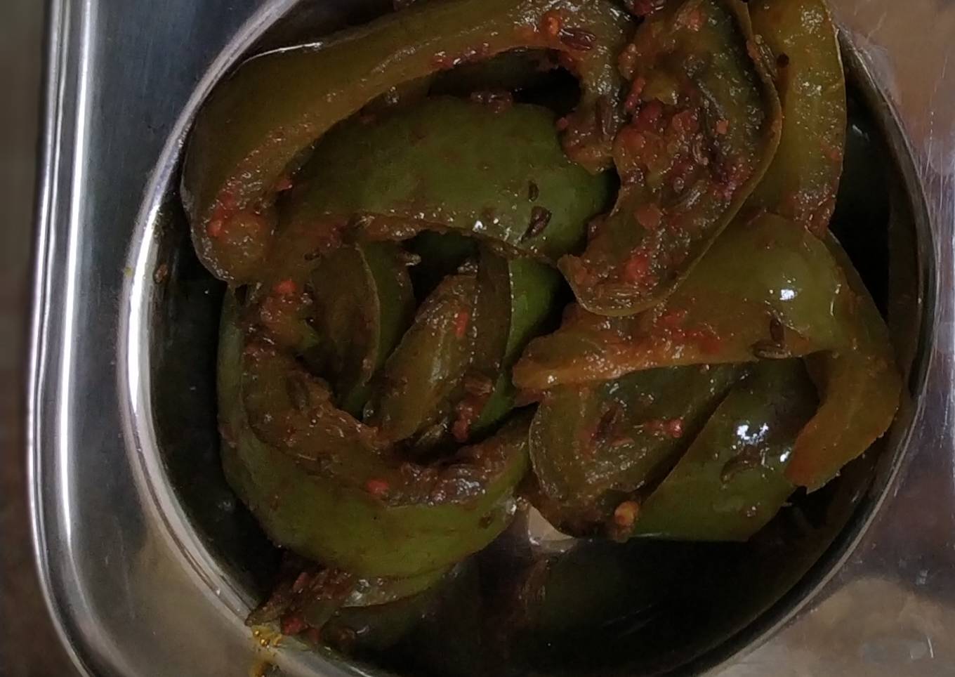 Achari simla mirch