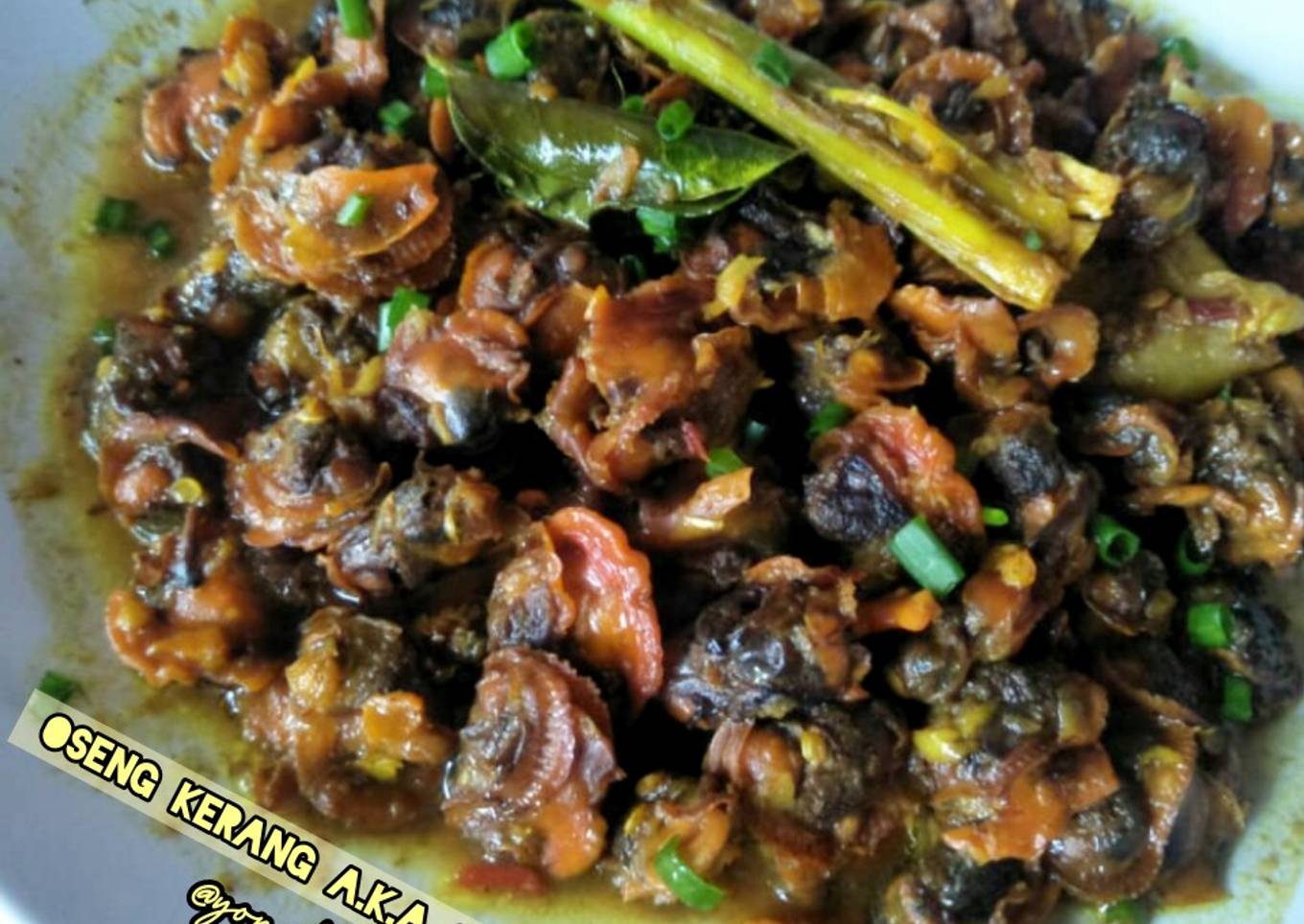 Oseng Kerang Bumbu Kuning A.k.a Sate Kerang