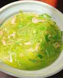 Canh bầu nấu nấm