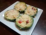 Zapallito relleno con arroz