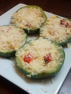 Una foto de Zapallito relleno con arroz