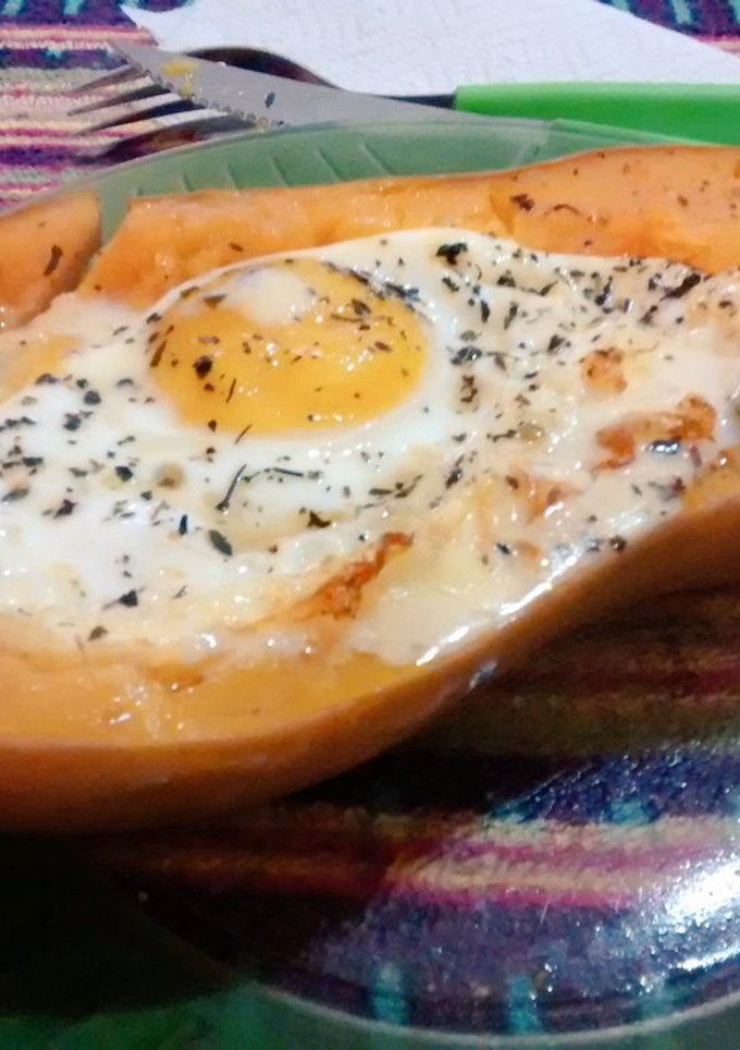 Una foto de Calabaza rellena