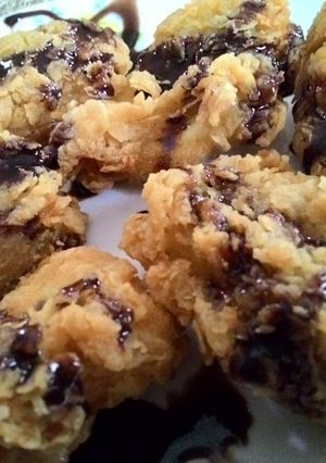 Foto resep Pisang Kribo Saus Cokelat