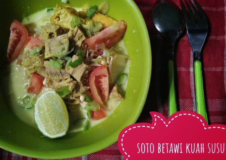 Bagaimana Membuat Soto betawi kuah susu, Laziss