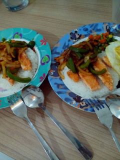 Foto resep salmon ceplok saus bbq