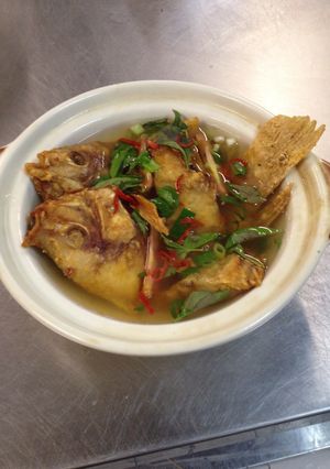 Foto resep Sup bening ikan nila merah