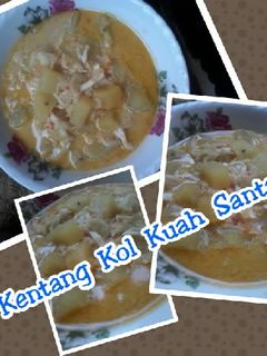 Foto resep Kentang kol kuah santan