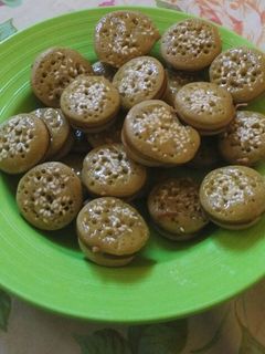 Foto resep Kue Cubit Green Tea Topping Wijen