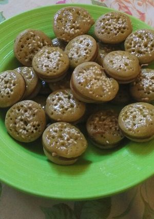 Foto resep Kue Cubit Green Tea Topping Wijen