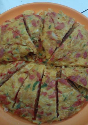 Foto resep Telur Dadar Sosis