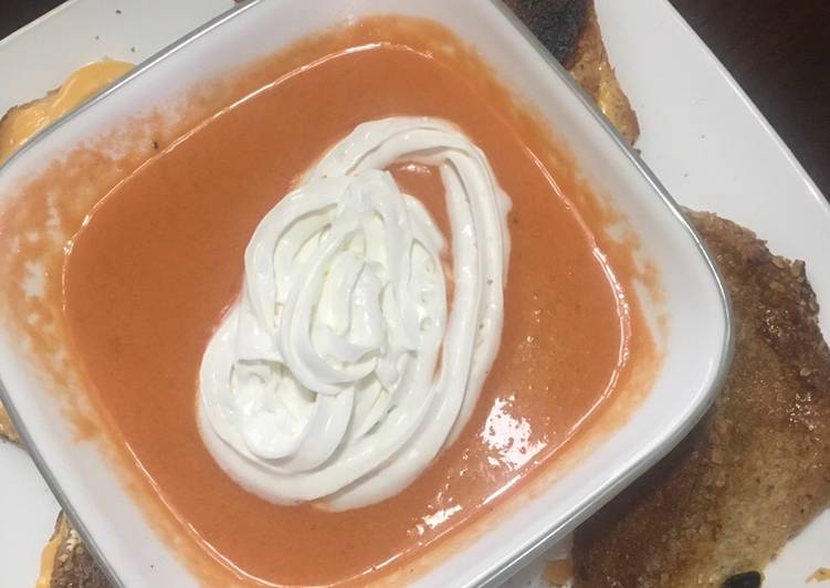 Recipe of Homemade Cream of tomato soup