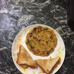 A picture of Besan Chilla sandwich.