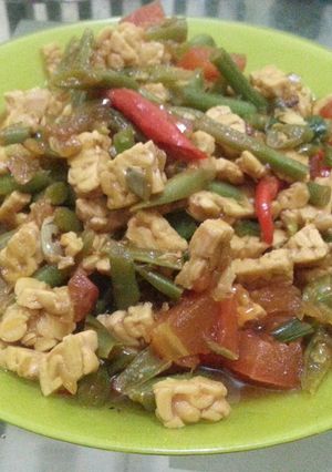 Foto resep Tumis buncis dan tempe
