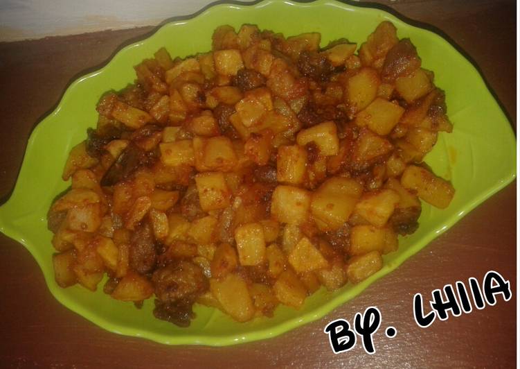 sambal goreng kentang hati ampela (praktis gk pake ribet)