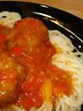 Espagueti con albondigas