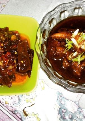Foto resep semur ayam dan dendeng balado