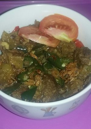 Foto resep Oseng Daging Sapi Lombok Ijo