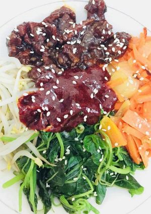 Foto resep Bibimbap versiku