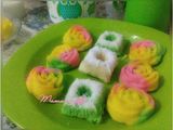 kue putu dan rainbow mawar