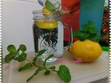 Inflused water lemon mint
