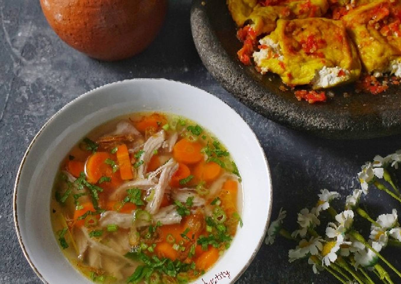 Sop Ayam ala Pak Min Klaten