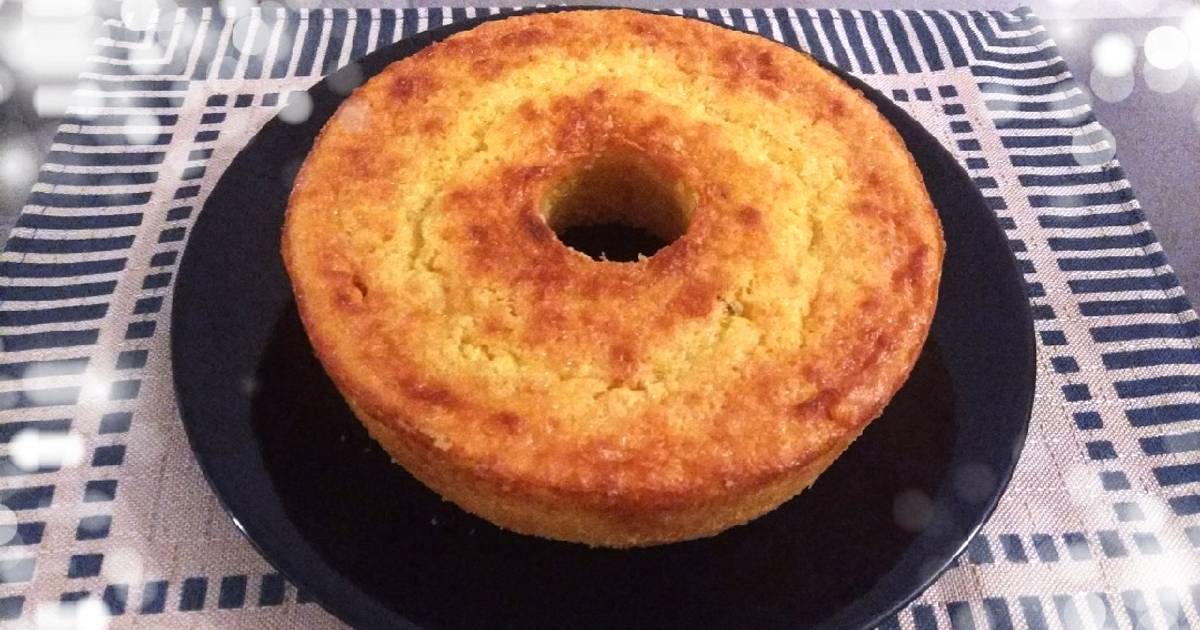 BOLO DE FLOCÃO DE MILHO, RÁPIDO, FÁCIL E FOFINHO