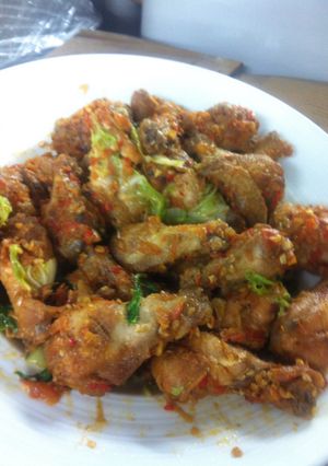Foto resep Ayam Pedas with Sawi Putih