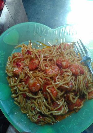 Foto resep mie udang saos tiram ala RhaRhaQueen